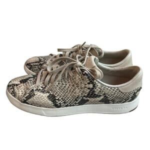 Cole Haan Women's Grand Sport Novelty Lace OX Sneaker, Roccia Snake Print